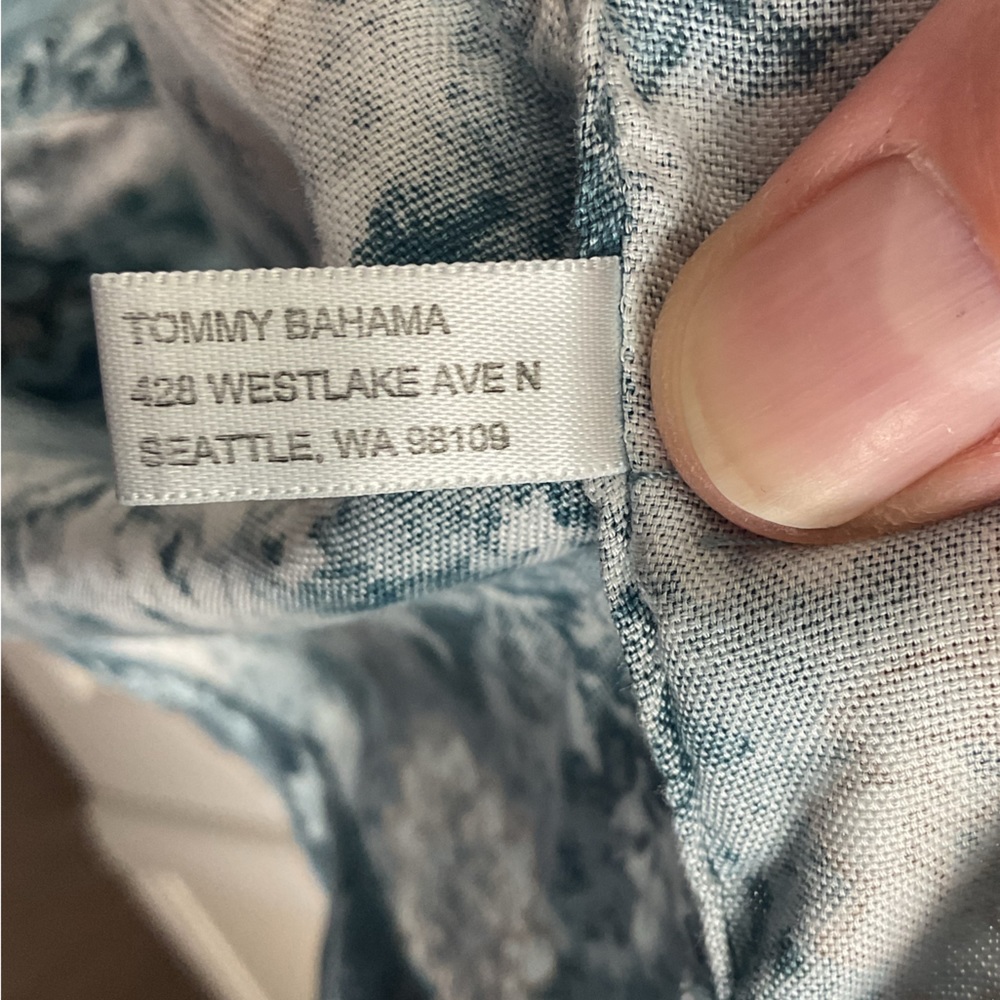 Pre-Owned Tommy Bahama Jeans Men’s Floral  Short Sleeve Button Up Shirt, Size XL - Picture 9 of 12